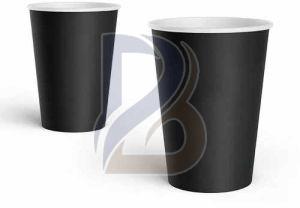 Paper Black Single Wall Hot Coffee Cups