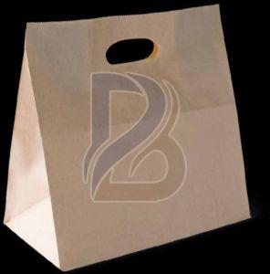 Brown D Cut Paper Bag for Grocery Shopping, Retail Stores