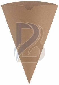 Plain Brown Food Kraft Paper Cone