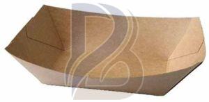 Brown Paper Boat Tray for Food Serving