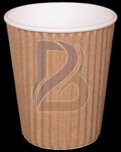 Paper Brown Ripple Wrap Hot Coffee Cup
