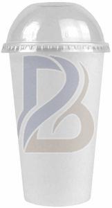 Disposable Paper Bowl With Dome Lid, Color : White for Food Serving