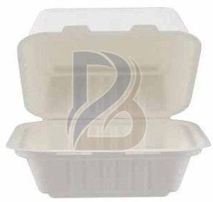 Eco Square Bagasse Burger Box 6x6 Cm
