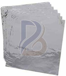 Silver Plain Burger Aluminium Foil Wrap Sheet