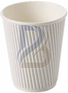 Paper White Ripple Wrap Hot Coffee Cup