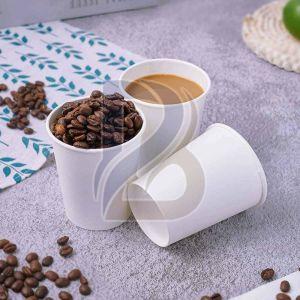 Plain Paper White Single Wall Hot Coffee Cup