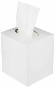White Boutique Paper Tissue Box