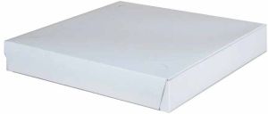 White Corrugated Pizza Box
