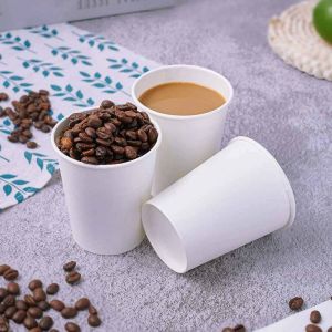 White Single Wall Hot Coffee Cup
