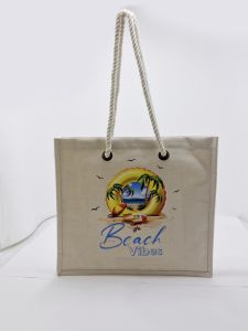 Canvas Printed Beach Bag