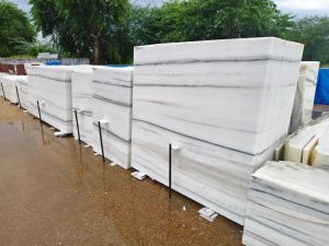 Non Polished Albeta Marble, Color : White