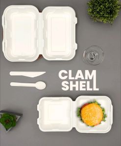 Bagasse Clamshell
