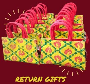Printed Jute Return Gift Bags
