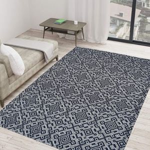 Printed Premium Quality Hand Knotted Wool Carpet, Shape : Rectangular
