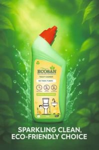 500ml Ecosan Toilet Cleaner, Color : Green, Form : Thick Liquid