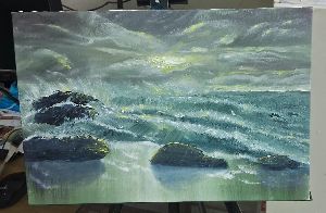 Oil Paintings, Frame Shape : Rectangular