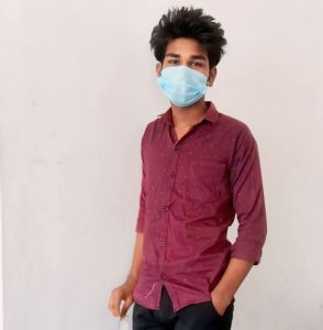 Mens Red Colour Shirt, Pattern : Plain Casual Wear