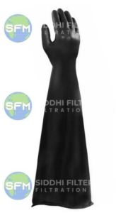 Polyethylene Isolator Gloves, Color : Black