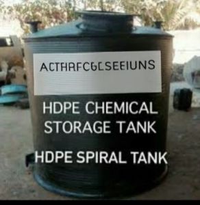 Coated HDPE Chemical Storage Tank, Color : Silver-Black