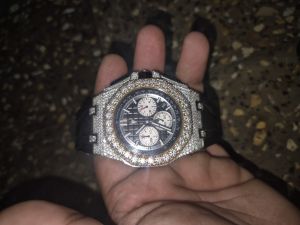 Ap Oak Moissanite Diamond Watch, Brand Name : Audemars piguet(AP)