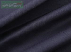 Plain Polyester Spandex FR Fabric, Color : Black for Garments