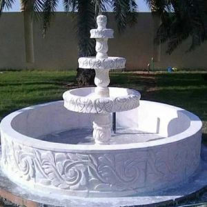 Engraved Marble Fountain