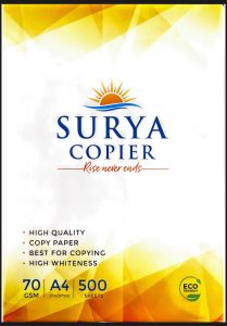 Wood Pulp Surya a4 Copier Paper 210x297 Mm