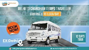Delhi to Chardham Yatra by Tempo Traveller Rental