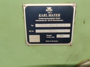 Semi Automatic Karl Mayer Knitting Machine