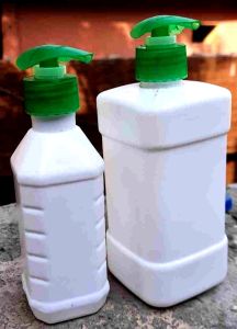 Off-white Plain HDPE Hand Wash Bottle
