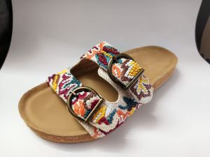 Canvas Embroidered Sandals, Brand Name : Bereal