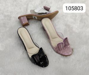 Abad Transparent Hardbottom Heels Sandal, Gender : Female