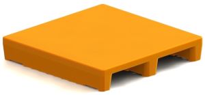 2 Way Entry Non- Reversible Plastic Pallet L900 X W900 X H150 Mm SIP-R2-0909FP-OG