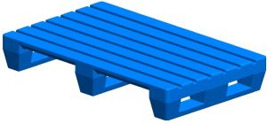 4 Way Entry Non Reversible, Rackable Plastic Pallet L680 X W1080 X H165 Mm SIP-R24-6810GS