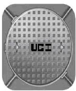 Grey Cast Iron Solid Top Round Frame Manhole Cover