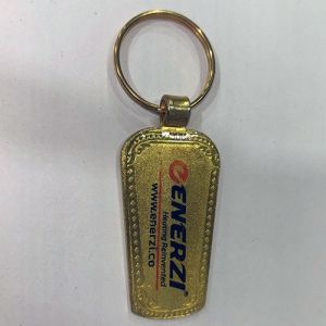 Branded Golden Metal Keychain