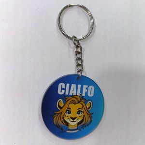 Custom Acrylic Round Keychain with Mascot