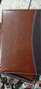 Synthetic Material Executive Brown Faux Leather Organizer