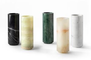 Smooth Multicolor Marble Flower Vase