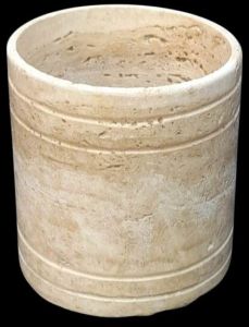 Round Marble Planter, Portable Style : Standing