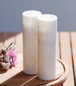 White Marble Flower Vase