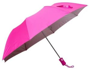 Pink Polyester Umbrella