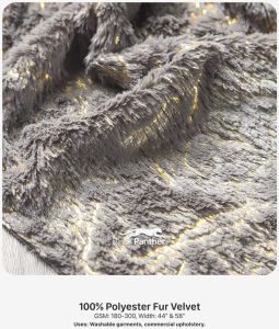 Polyester Fur Velvet Fabric