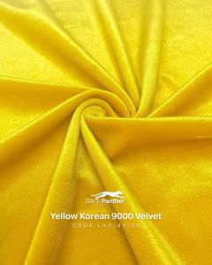 Polyester Exclusive 9000 Micro Velvet Fabric, Color : Yellow