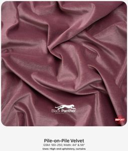 Imported pileon-pile Velvet Fabric