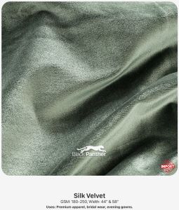 Imported Silk Velvet Fabric