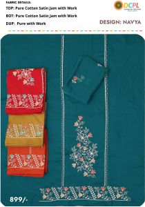 Navya Zam Cotton Suit Material