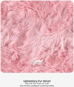 Upholstery Fur Velvet Fabric Seating