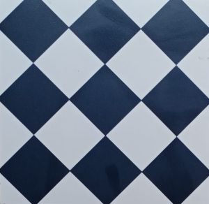 Unpolished Ceramic Decorative Hand Printed Moroccan Tile 30X30cm