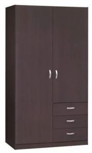 2 Door Compact Wardrobe with Storage Drawers